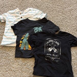 Black Graphic Kids T-Shirt